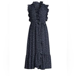 KATE spade New York Out West Wild Roses Ruffle Wrap Dress size 4